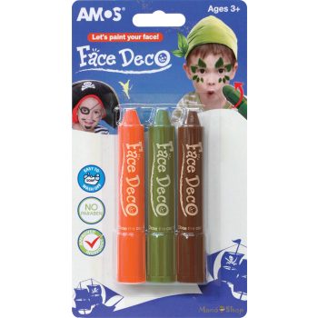 AMOS - Arcfestő készlet 3 féle fiús színben