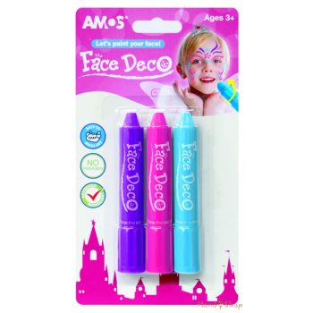 AMOS - Arcfestő készlet 3 féle lányos színben