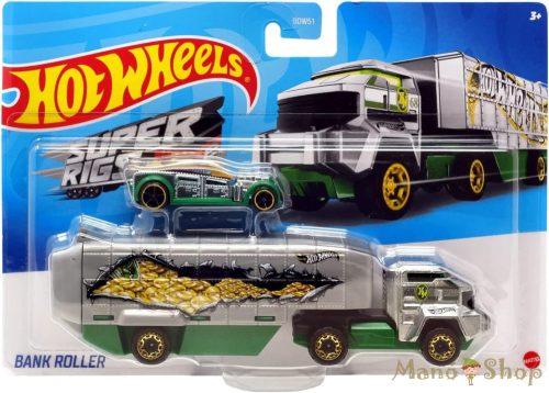 Hot Wheels - Bank Roller - Utánfutós kisautó