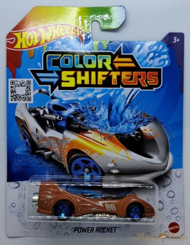 Hot Wheels színváltós kisautó - Power Rocket