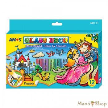 AMOS - Glass Deco Királyság üvegfestő szett 