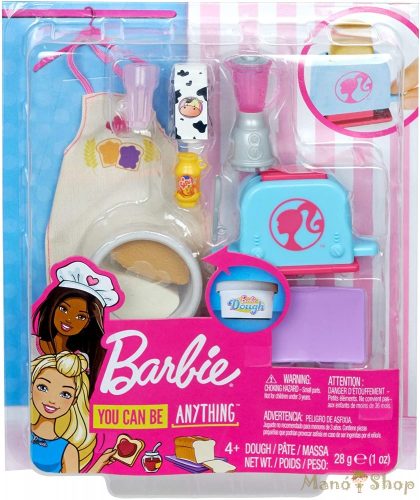 Barbie Reggeliző szett gyurmával