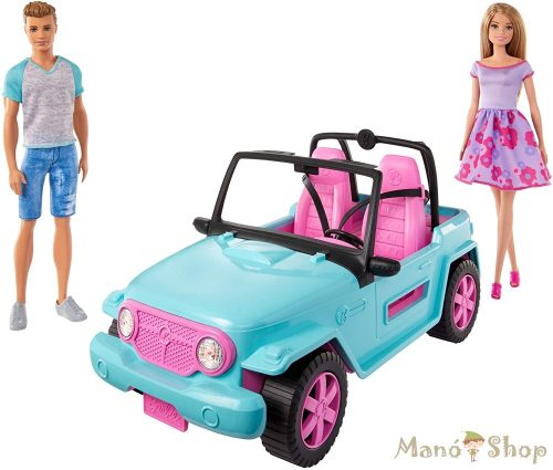 Barbie Terepjáró Barbie és Ken babával