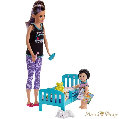 Barbie - Skipper Babysitters - Bébiszitter játékszett kisággyal