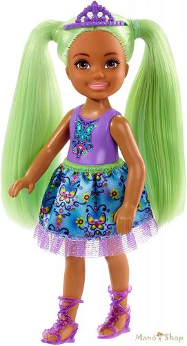 Barbie Dreamtopia - Chelsea Sprite zöld hajú lány baba
