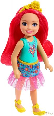 Barbie Dreamtopia - Chelsea Sprite pink hajú lány baba