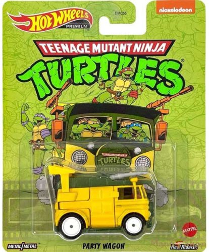 Hot Wheels Premium - Retro Entertainment Teenage Mutant Ninja Turtles - Party Wagon (Sérült Csomagolás)