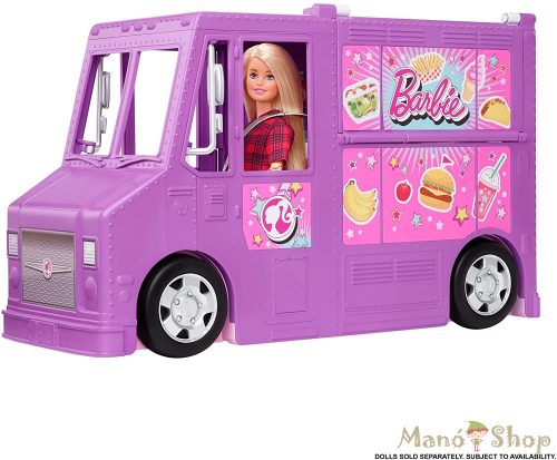 Barbie - Street Food büfékocsi kiegészítőkkel (GMW07)