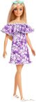   Barbie 50. évfordulós Malibu baba - Lila virágos ruhában (GRB36)