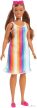 Barbie: Barbie 50. Évfordulós Malibu Baba: Szívárvány Mintás Ruhában (GRB38)