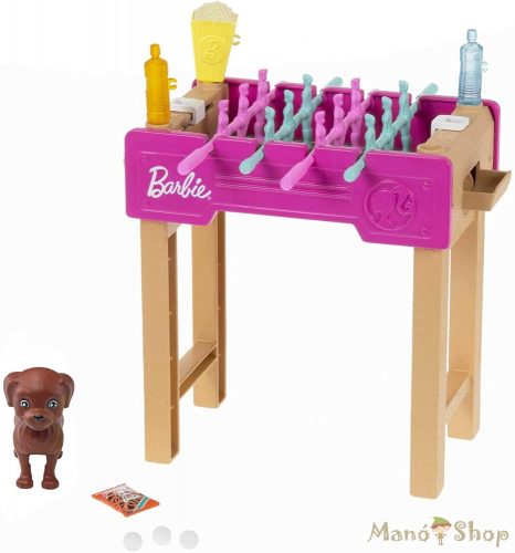 Barbie kerti játékszettek kisállattal - Csocsóasztal (GRG77)