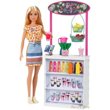 Barbie - Feltöltődés, Smoothie bár játékszett (GRN75)