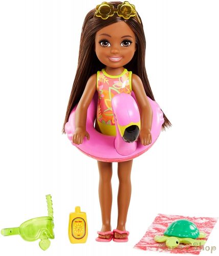 Barbie - az elveszett szülinap - Chelsea baba barna (GRT82)