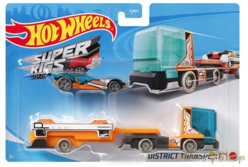 Hot Wheels - District Transport - Utánfutós kisautó