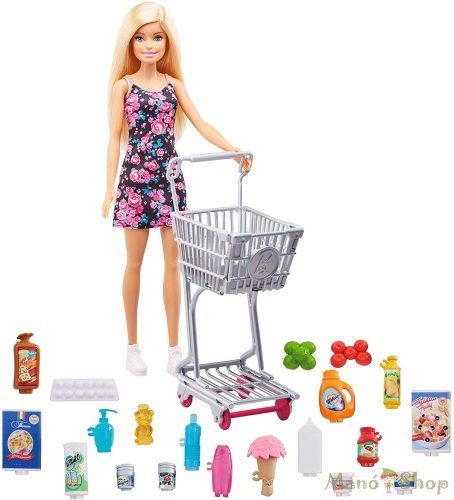 Barbie nagybevásárlás játékszett 