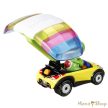 Hot Wheels : Mario Kart : Yoshi Sports Coupe + Parafoil Glider fém gokart vitorlázóval