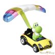 Hot Wheels : Mario Kart : Yoshi Sports Coupe + Parafoil Glider fém gokart vitorlázóval