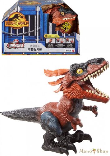 Jurassic World 3 - Dominion Pyroraptor - Interaktív tűzdinó