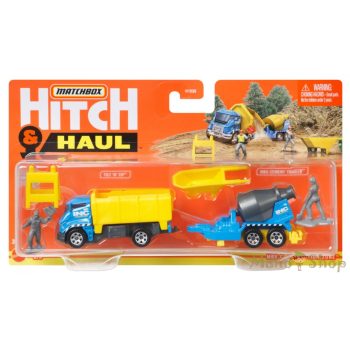   Matchbox - Hitch & Haul  - MBX Construcion Zone utánfutós kisautó (GWM58)