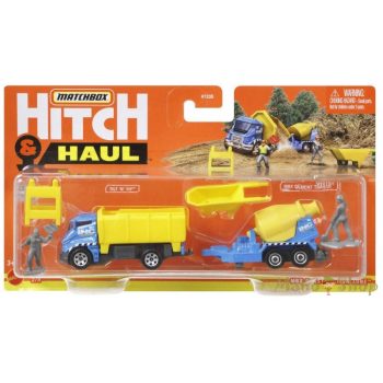   Matchbox - Hitch & Haul - MBX Construction Zone Utánfutós Kisautó