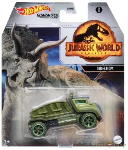 Hot Wheels - Jurassic World - Triceratops karakter kisautó