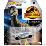   Hot Wheels - Jurassic World - Velociraptor 'Blue' karakter kisautó