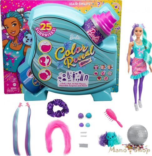 Barbie - Color Reveal meglepetés csomag, Irány a buli!