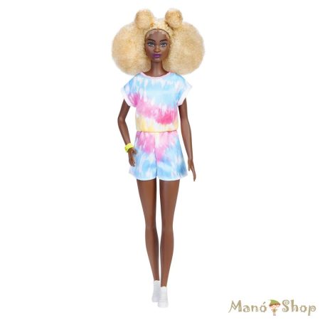 Barbie Fashionista - Afro hajú Barbie batikolt ruhában