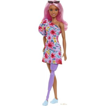 Barbie Fashionista barátnők - Lábprotézises baba