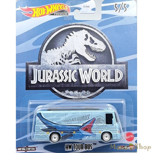 Hot Wheels: Premium Pop Culture: Jurassic World: HW Tour Bus kisautó 5/5