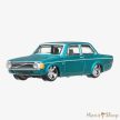 Hot Wheels Premium - Auto Strasse - '73 Volvo 142 GL