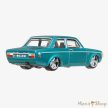 Hot Wheels Premium - Auto Strasse - '73 Volvo 142 GL