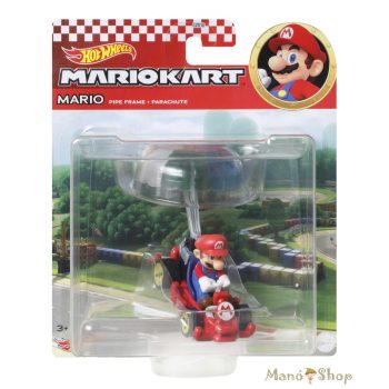   Hot Wheels : Mario Kart : Mario Pipe Frame + Parachute fém gokart vitorlázóval