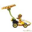 Hot Wheels : Mario Kart : Princess Daisy Standard Kart + Flower Glider fém gokart vitorlázóval