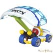 Hot Wheels : Mario Kart : Lakitu Standard Kart + Parafoil Glider fém gokart vitorlázóval