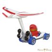 Hot Wheels : Mario Kart : Shy Guy B-Dasher + Plane Glider fém gokart vitorlázóval