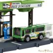 Matchbox: Action Drivers Bus Station Buszpályaudvar játékszett kisbusszal