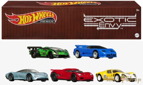 Hot Wheels Premium - Car Culture Mix 4: Exotic Envy - 5 db-os készlet