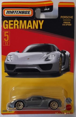 Matchbox - Németország Kollekció - Porsche 918 Spyder