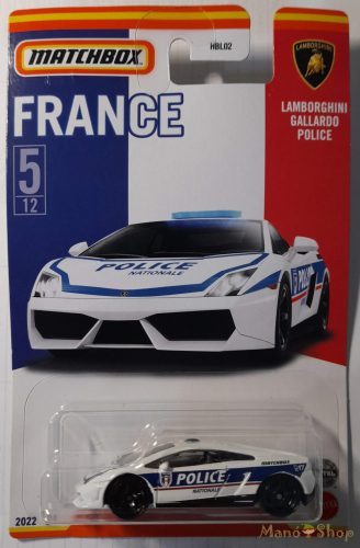 Matchbox - Franciaország Kollekció - Lamborghini Gallardo Police