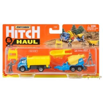   Matchbox - Hitch & Haul - MBX Construcion Zone utánfutós kisautó