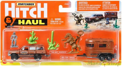 Matchbox - Hitch & Haul - MBX Rodeo utánfutós kisautó 