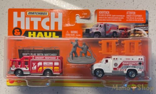 Matchbox - Hitch & Haul - MBX Fire Rescue kisautók