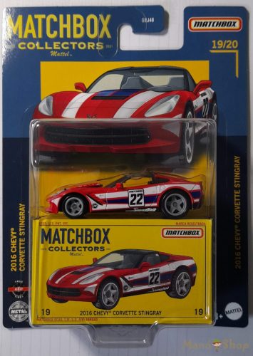 Matchbox Collectors - 2016 Chevy Corvette Stingray - Gyűjtői kisautó