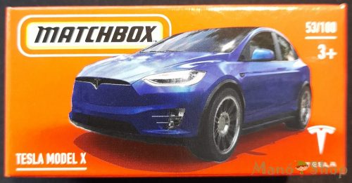 Matchbox - Tesla Model X - kisautó papírcsomagban
