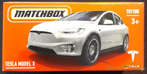 Matchbox - Tesla Model X - kisautó papírcsomagban