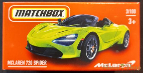 Matchbox - McLaren 720 Spider - kisautó papírdobozban
