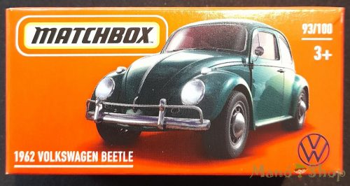 Matchbox - 1962 Volkswagen Beetle - kisautó papírcsomagban