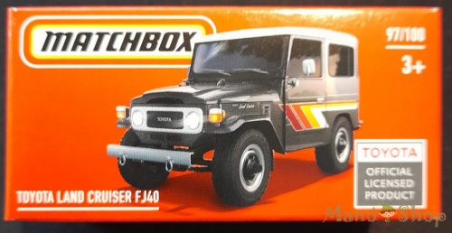 Matchbox - Toyota Land Cruiser FJ40 - kisautó papírcsomagban