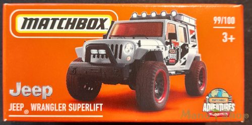 Matchbox - Jeep Wrangler Superlift - kisautó papírcsomagban